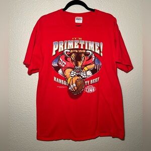 Vintage Kansas City Chiefs 2003 Primetime Beef Mens Unisex T Shirt Large